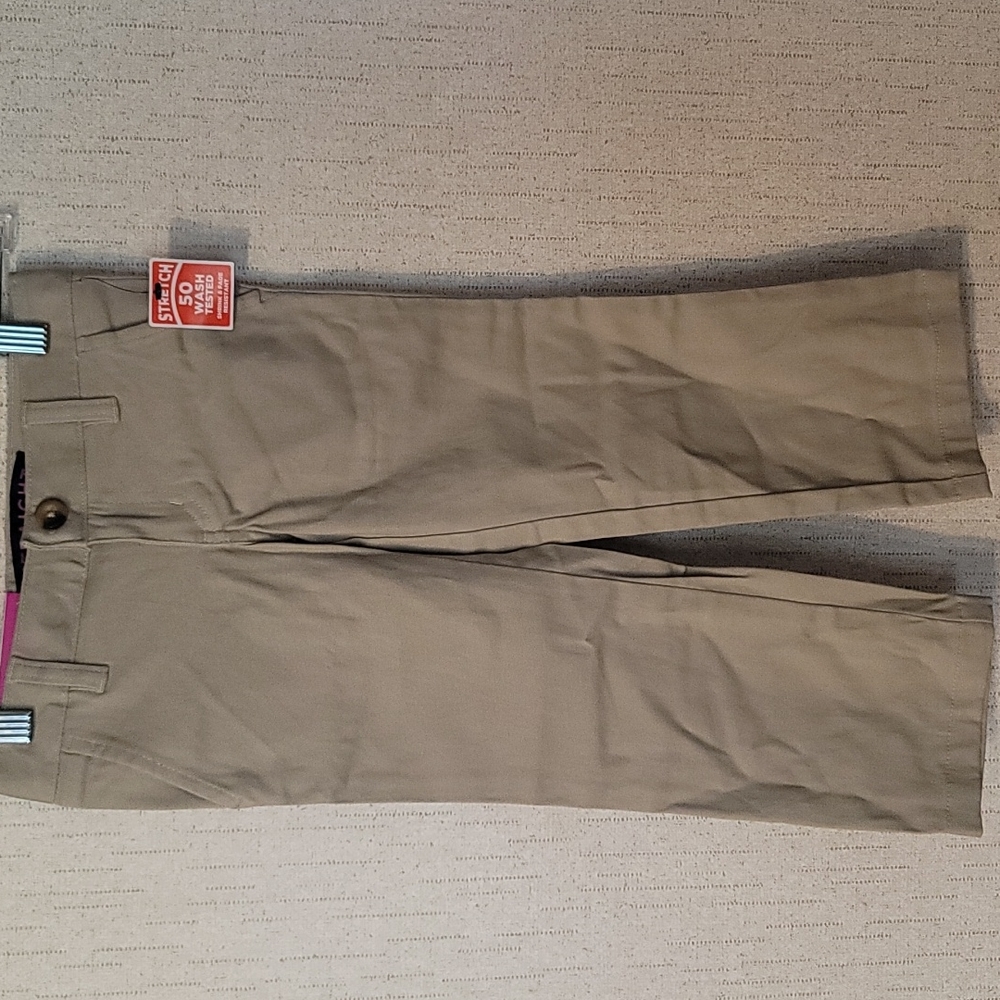 FRENCH TOAST GIRLS UNIFORM COLLECTION PANTS: STRAIGHT LEG: KHAKI: NWT: SZ 4